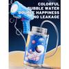 10 Hole Handheld Light Bubble Machine Fully Automatic Electric Bubble Gun Children's Toys Without Battery and Bubble Water