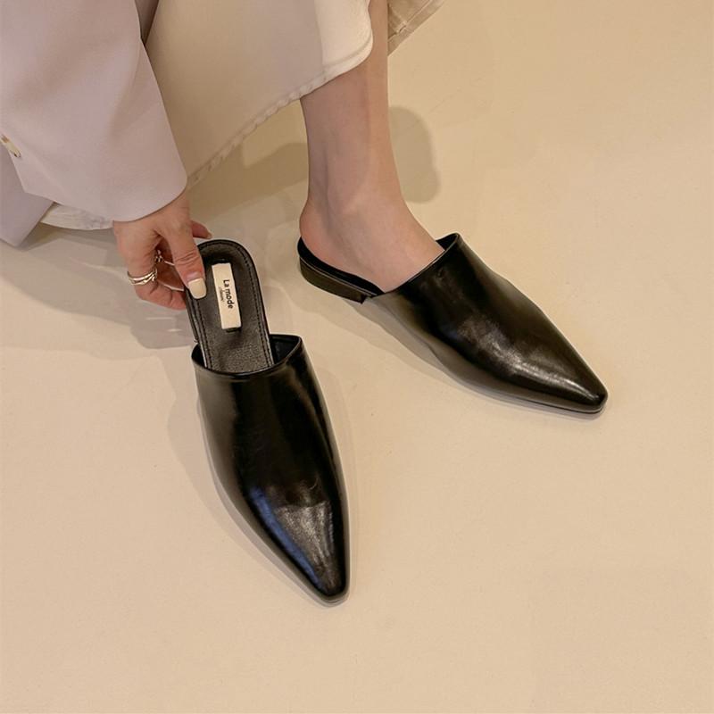 

Bailamos 2025 Новые Балетки Женские Сандалии Тапочки Слипоны Острый Носок Женские Мюли Уличные Тапочки Обувь Женские Слайды Mujer 35