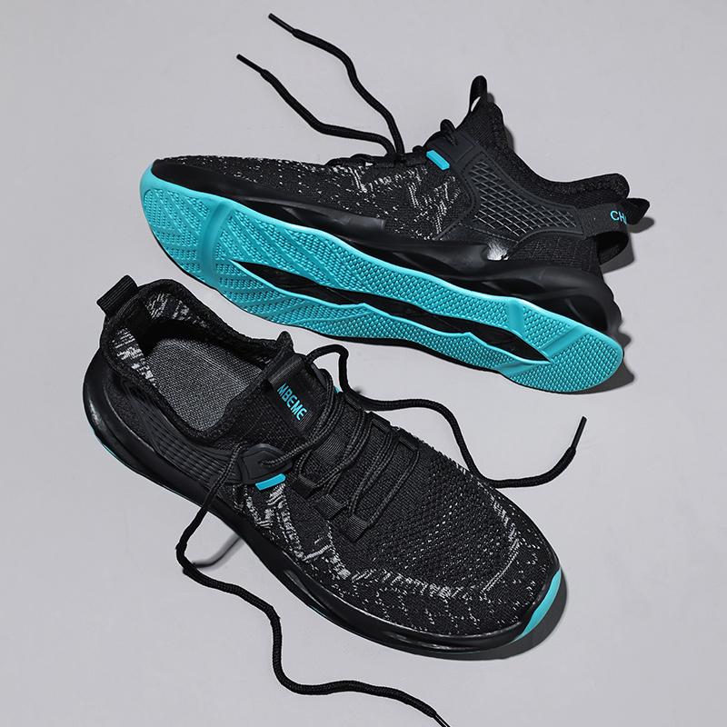 Autumn Men's New Casual Sports Shoes Men's Flying Shock Reduction Ultra -light Running Shoes