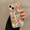 Korean Cute Flower Soft Phone Case For iPhone 16 14 13 11 15 Pro Max 12 Mini XS XR X 8 7 Plus SE  13Pro Transparent Cover