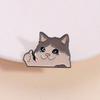 1PC Happy Crying Thumbs-Up Cat Enamel Pin, Cute Animal Badges