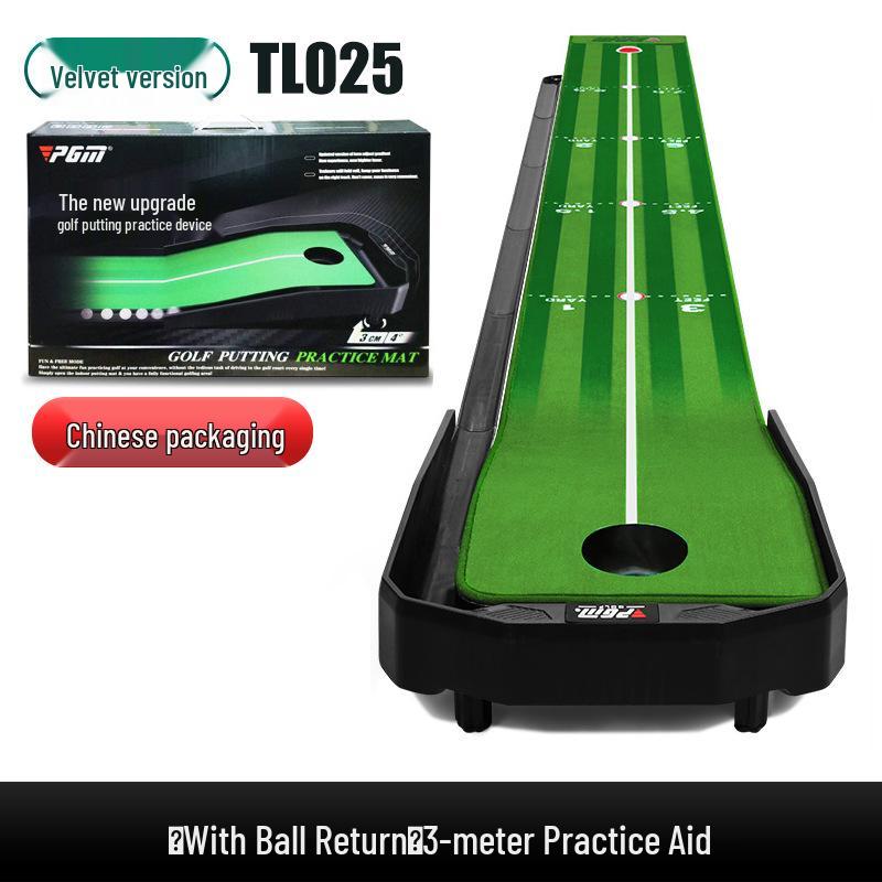 PGM Indoor Golf Putter Practice Mat with Adjustable Slope
