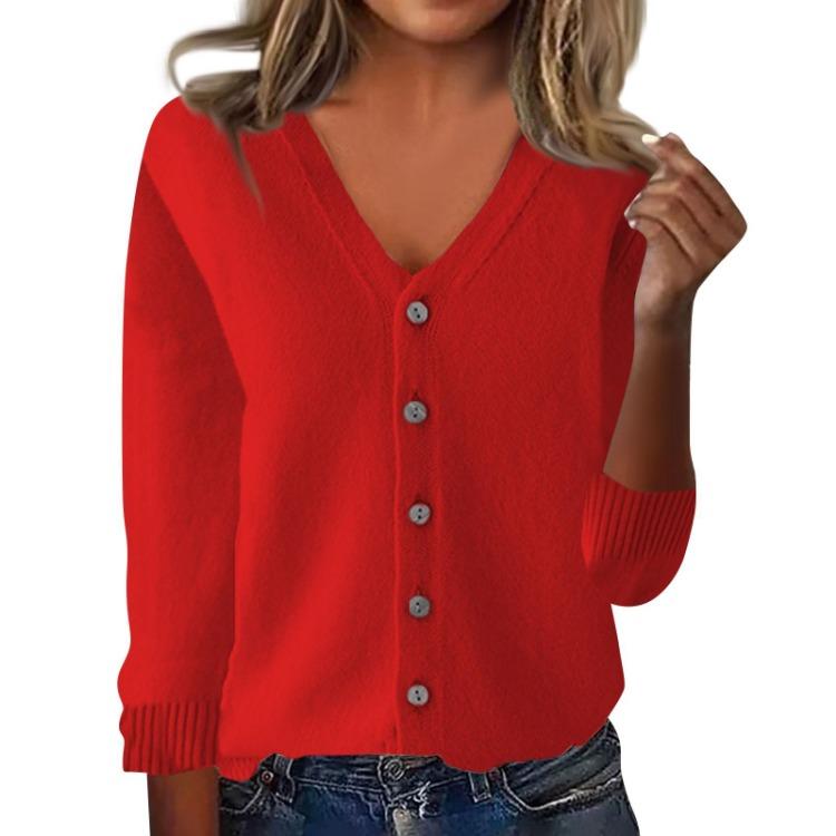 Women Casual Long Sleeve Knit Cardigan Loose Fit Fashion Top Jacket