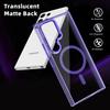 The Samsung S25Ultra Ice Color Transparent Magnetic Charging Phone Case Is Compatible with The S24FE Shockproof A16 Foreign Trade Protective Case