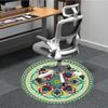 1PC Mandala Pattern Chair Carpet for Office, Indoor Non-Slip Washable Carpet, Soft Comfortable Mat For Office Room yy250930232