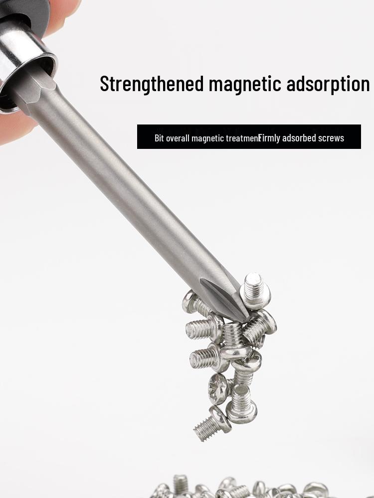 Compact S2 Phillips Electric Screwdriver Bit: High Hardness, Strong Magnetic, Hex Steel