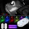 Touch Switch Car LED Touch Light Mini Size Rechargeable Interior Inspection Lamp Portable Car Roof Trunk 6 LED Beam 120mA
