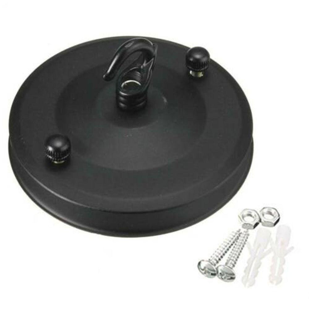 

Крючок для основания лампы Держатель основания лампы Подвесная пластина Детали лампы Освещение Основание лампы Потолочная пластина Держатель Black