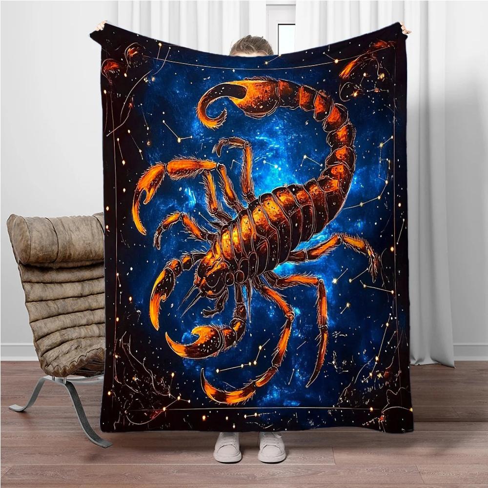 12 Constellation Blanket Flannel Children Warm Soft Blankets for Sofa Bed Cover Blanket Suitable for Birthday Souvenir Gifts