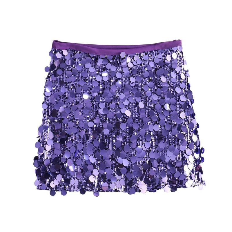 Fashion Kaslead Easiest for Match Slim Looking Mini Skirt Sequin