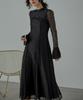 Niana Geometric Party Wedding Black Size S Back-Open Dress, Dress, Dress, Lace,