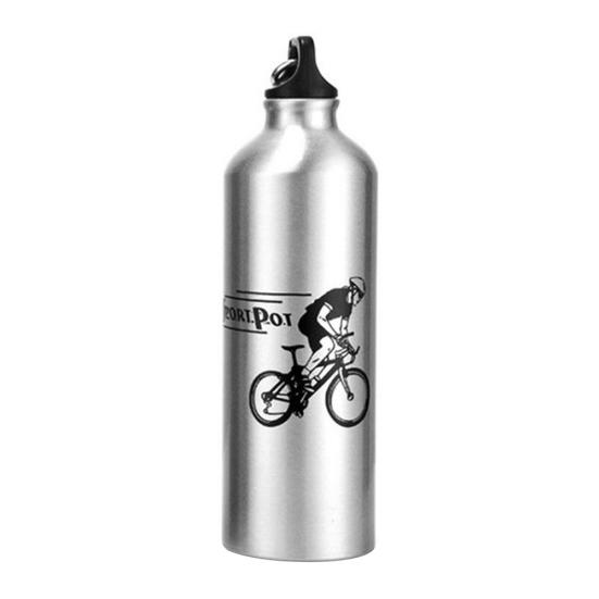 750ml Tragbare Outdoor-Sportarten Radfahren Camping Aluminiumlegierung Wasserflasche Tasse