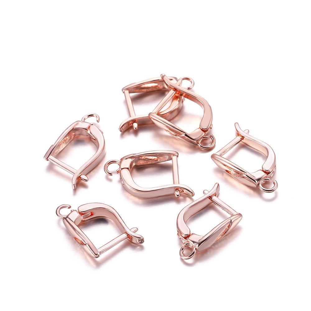 DIY Earring Accessories U-Shaped Ear Hooks for Handmade Jewelry Making Craft Supplies Durable Lightweight Metal Components for Earrings one size