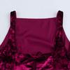 Winter 2024 Pleated Velvet Halter Neck Backless Camisole - European & American Style