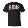 Retro Floral Rdms Registered Diagnostic Medical Sonographer T-Shirt
