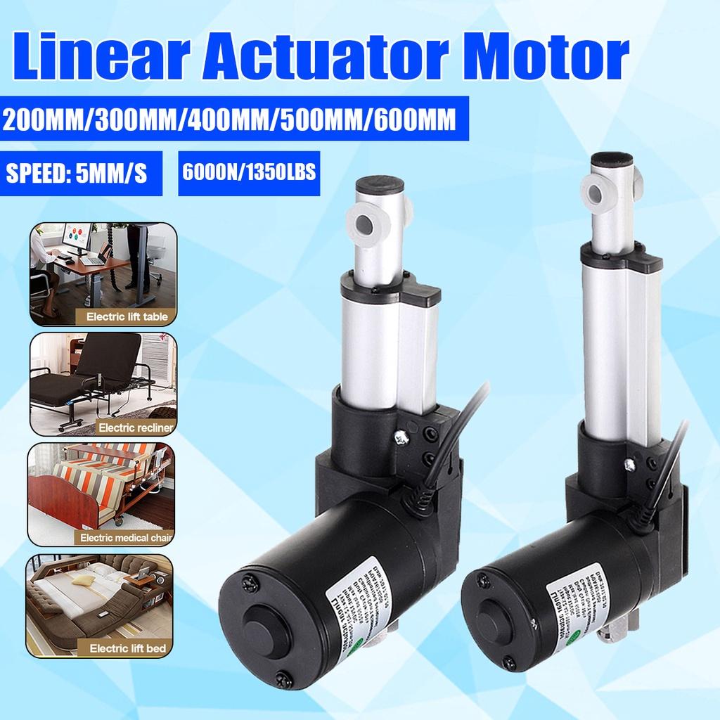 50/100mm 6000N Linear Actuator Motor Stroke Adjustable Actuator Heavy Duty Tor Opener Electric Linear Motor DC 12V