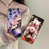 Game GI Ningguang Matte TPU Mobile Phone Case for VIVO Y77 76 75 74 73 72 58 56 55 51 50 38 36 Y19 Y18 Y03 Y01 5G Colorful Cover
