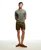 SOLEW Cotton Single-Pleat Shorts_Dark Olive
