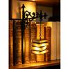 Halloween Retro Bookshelf Lighting Wall Mounted Reading Lamp Metal Gothic LED Night Light  for Studious Home Room Ornament LED