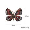 Rhinestone Butterfly Brooches for Women Unisex Enamel Insect Pins Banquet Party Backpack Gifts Jewelry Accessories