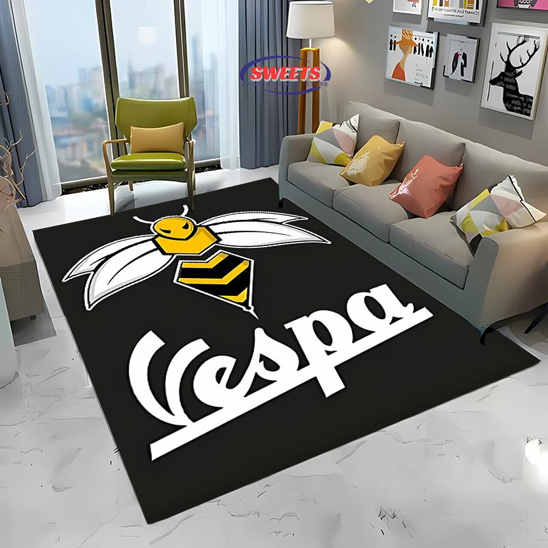 V-Vespa M0t0 Alfombra de Impresión 3D para Sala de Estar Dormitorio Pasillo Tira Larga Antideslizante Suave Alfombra de Área, Felpudo de Sofá Alfombra Decorativa para el Hogar