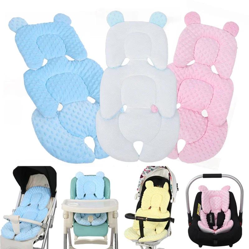 Baby Stroller Seat Cushion Infant Double-Sided Safety Seat Pad Thick Warm Universal Child Cart Mattress Mat Stroller Accessories