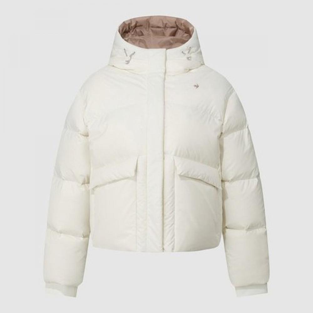 Le Coq Sportif Women S Neige looSe Fit Hooded Down Jacket Ivy Qq422odjo3