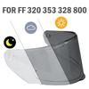Clear Plated Visor for FF-353, 320, 328, 800 Motorcycle Helmets