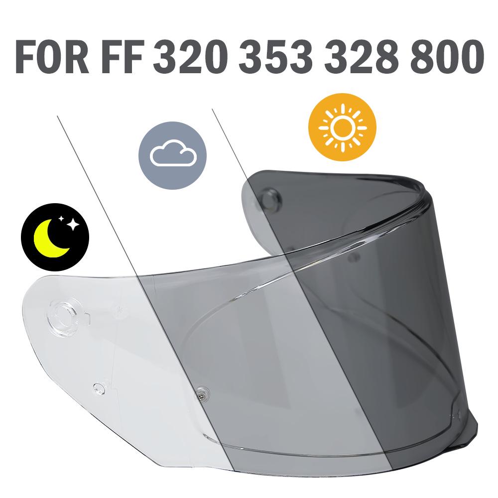 Clear Plated Visor for FF-353, 320, 328, 800 Motorcycle Helmets