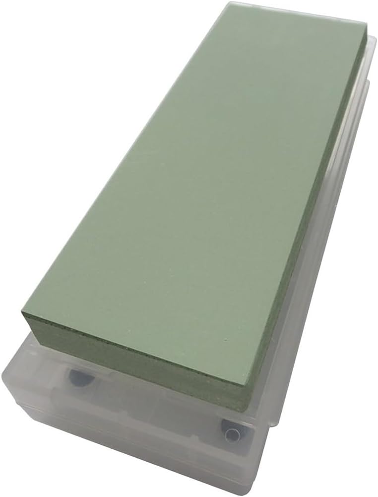 NANIWA Professional Whetstone, Goken Kagayaki, #10000, with Sharpening Stand and Storage Case, 210 x 70 x 10mm, NK-2090