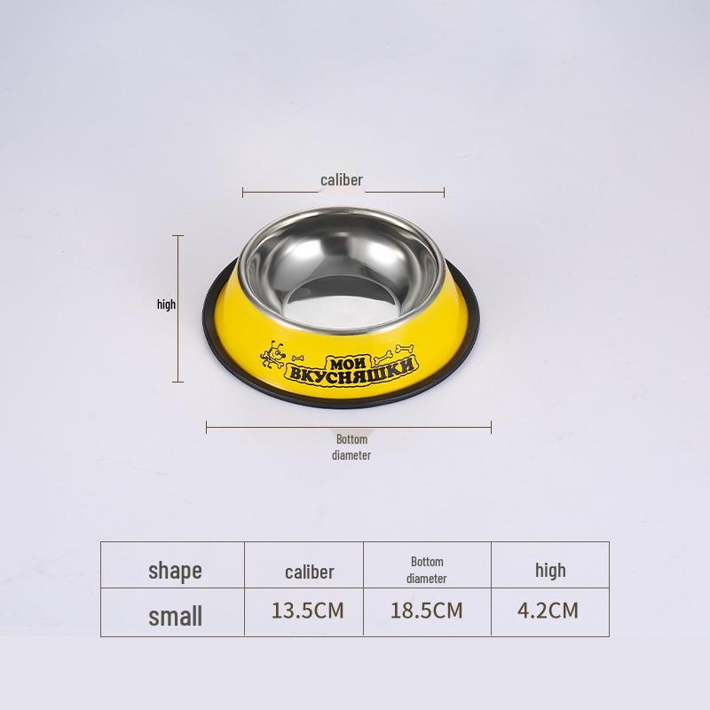 Stainless Steel Non-Slip Pet Bowl for Cats & Dogs