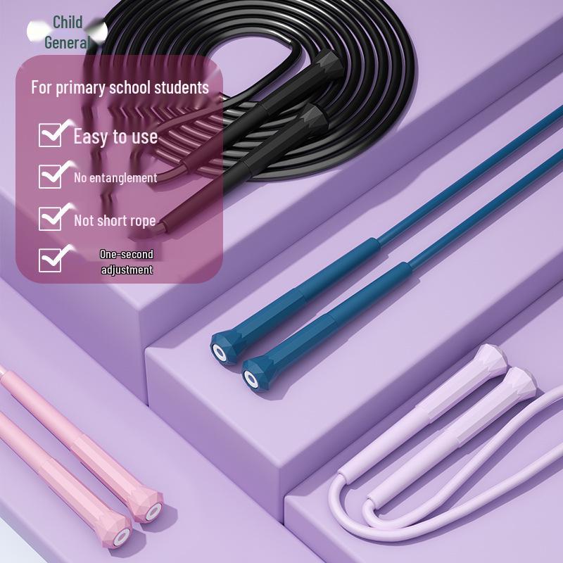 Lightweight Speed Jump Rope for School and Adult Fitness, Training, Exams, Fat Burning, PVC Children's Rope.