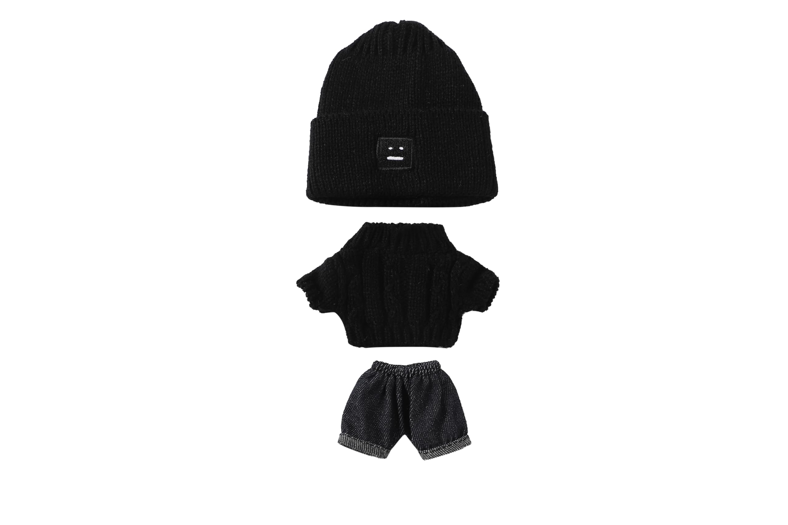 

AXLUCE Plush Doll Clothes - 20cm Doll Clothes - Knit Hat - Sweater - Pants (C)
