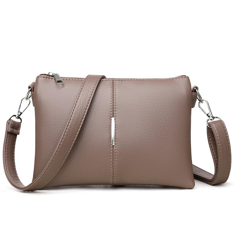 Geantă de umăr pătrată mică pentru femei, geantă crossbody din piele moale, geantă pentru mamă