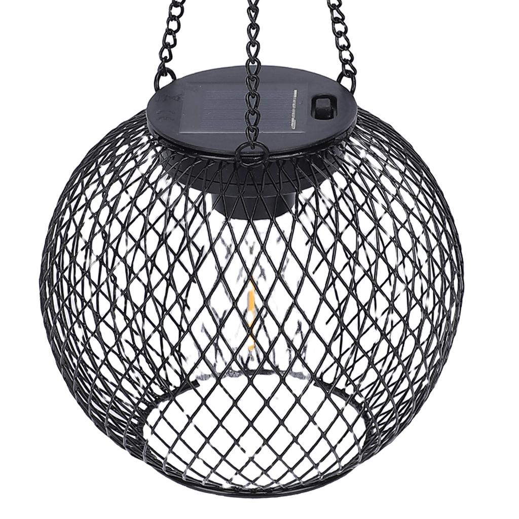 Outdoor Solar Lantern Water Proof Garden Decorative Metal Hanging Landscape Light for Table Pathway Walkway Patio Porch Yard