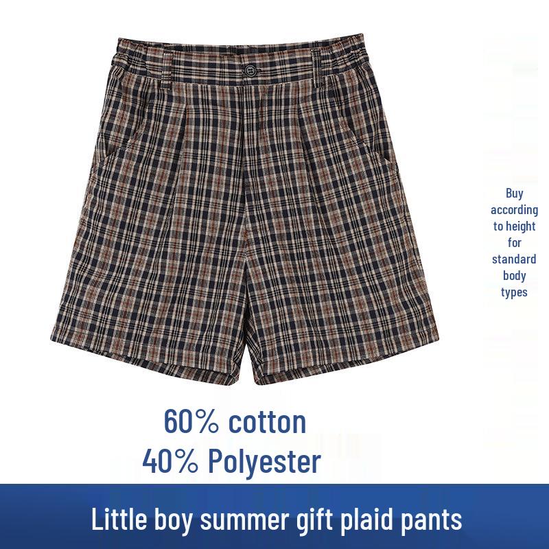 Shenzhen School Uniform Summer Set for Primary Boys & Girls: Short-Sleeved Shirt, Plaid Pants, Skirt, Short Skirt, and Bow Tie