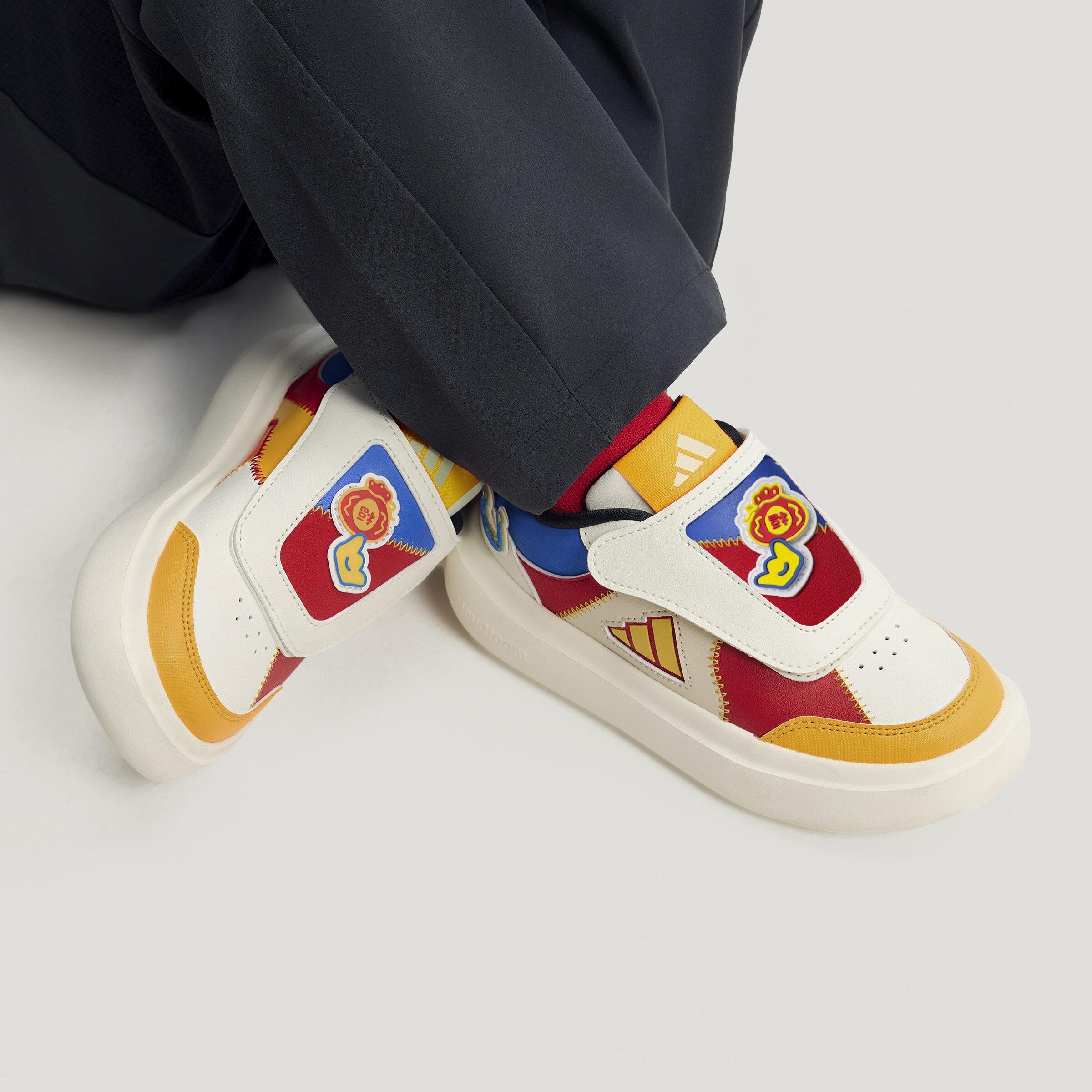 Adidas Park St Низкие Повседневные Кроссовки Бежево-Красные Детские 32