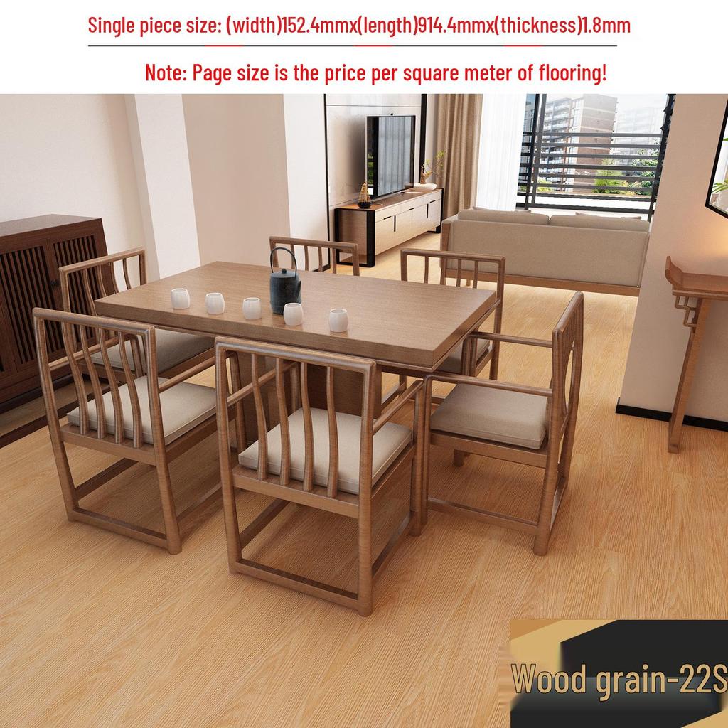 מדבקת רצפת אבן ויניל עמידה למים עם הדבקה עצמית: כיסוי PVC עבה ועמיד בפני שחיקה לחדרי שינה