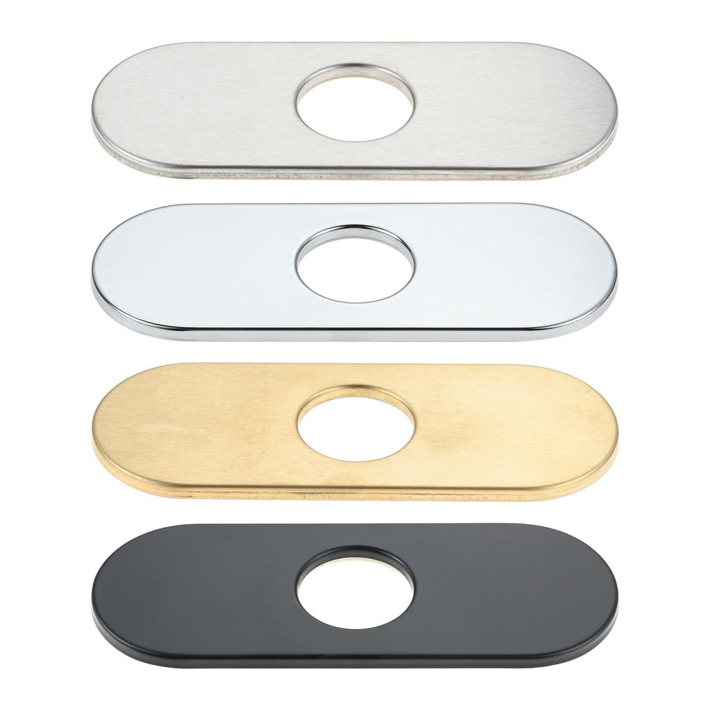 1PC Faucet Cover Plate Stainless Steel Deck Plate for Kitchen Sink Single Hole Bathroom Decorative 1-3 Hole Faucet Hole Cover