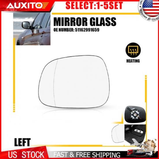 Left Driver Side Mirror Glass Heated for BMW X3 F25 2010 2011 2012 2013 14 1-5X