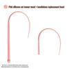 Silicone Mouse Tail Cat Teaser Stick for Self-Play and Boredom Relief