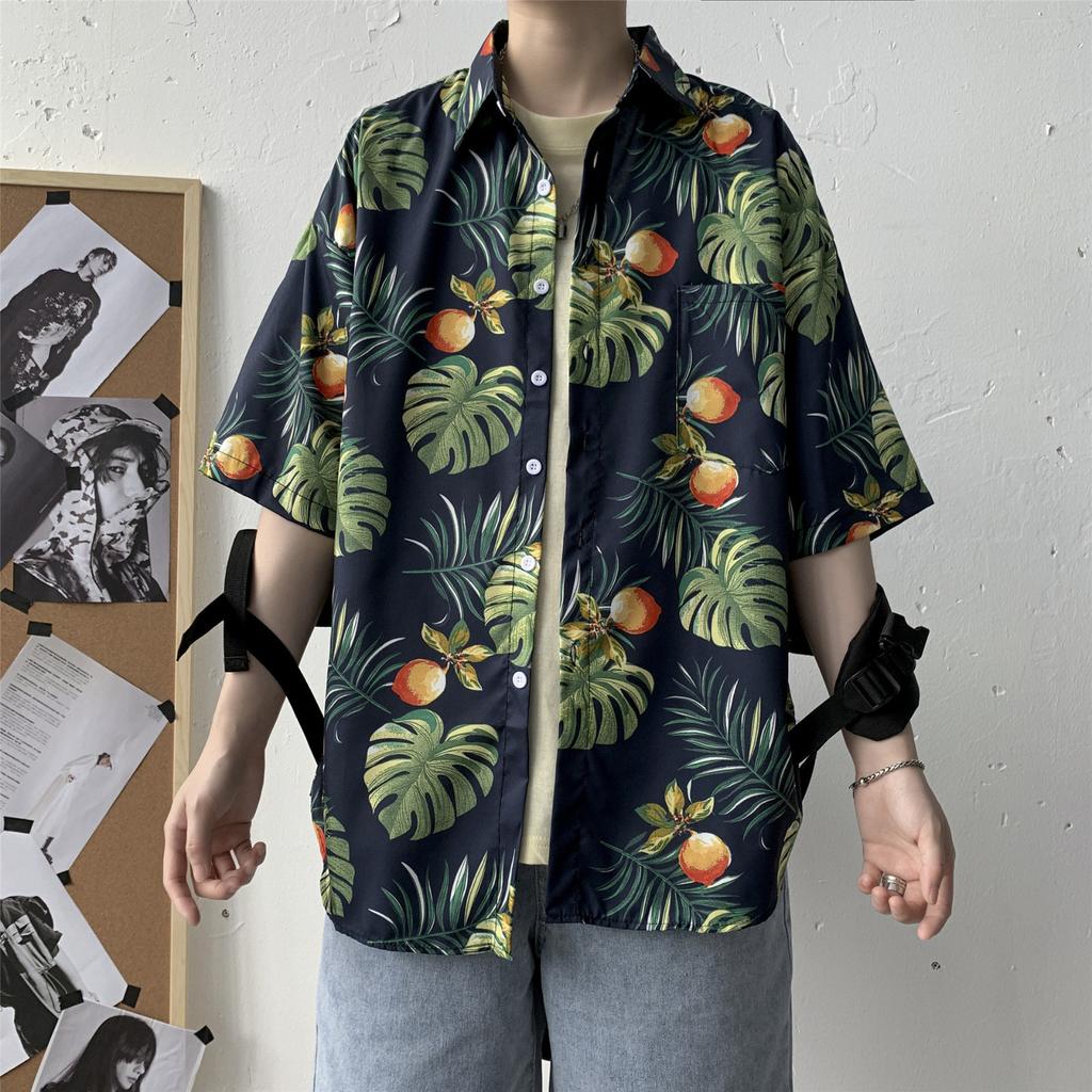 Men's Vacation Printed Short Sleeve Shirt