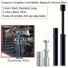 1 aluminum alloy adjustable telescopic rotating graphics card holder, anti bending magnetic suction bottom graphics card holder