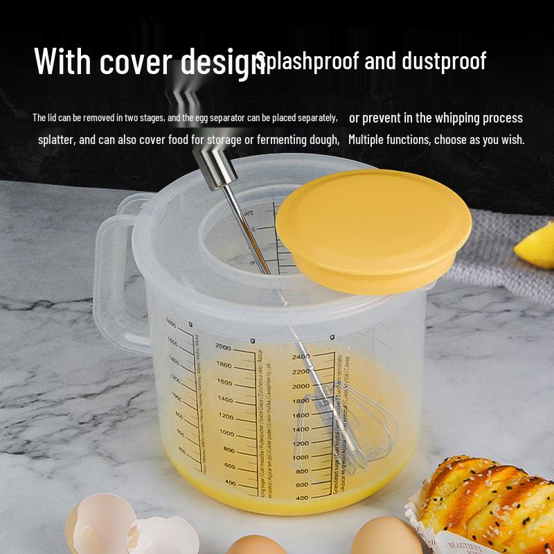 2500ML Large Capacity Plastic Measuring Cup with Precise Scale for Baking & Milk Tea