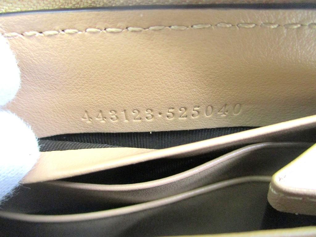 Authentic GUCCI Marmont GG Beige Leather Round Zip Long Wallet #b283  Open Box