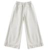 Girls' Fashionable Lace Wide-Leg Pants for Spring and Fall - Casual Straight-Leg Style for Middle and Big Girls