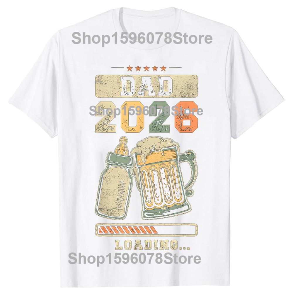 Funny Dad Level Unlocked 2026 Leveled Up To Daddy Video Gamer TShirt Summer Men T Shirts Cotton Short Sleeve Oversized Tops