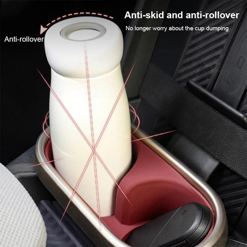 Bilmugghållare För Mini Cooper S F65 F66 2025 2025 Tillbehör Mittkonsolsorganisatör Silikoninlägg Förvaringslåda