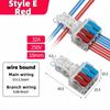 T-Type Stripping Free Wiring Connector with Fixing Hole Quick Branch Splice Junction Box Lever Wire Connector Home Appliances