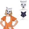 Halloween Party Unique Adult Party Masquerade Half Face 3D Fox Realistic Animal Mask